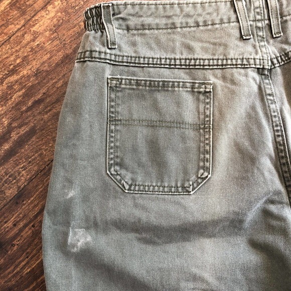 Vintage Lee Mom Jeans Pants 18m Womens USA Made Green? Gray? 80s 90s Bottoms - Picture 9 of 12
